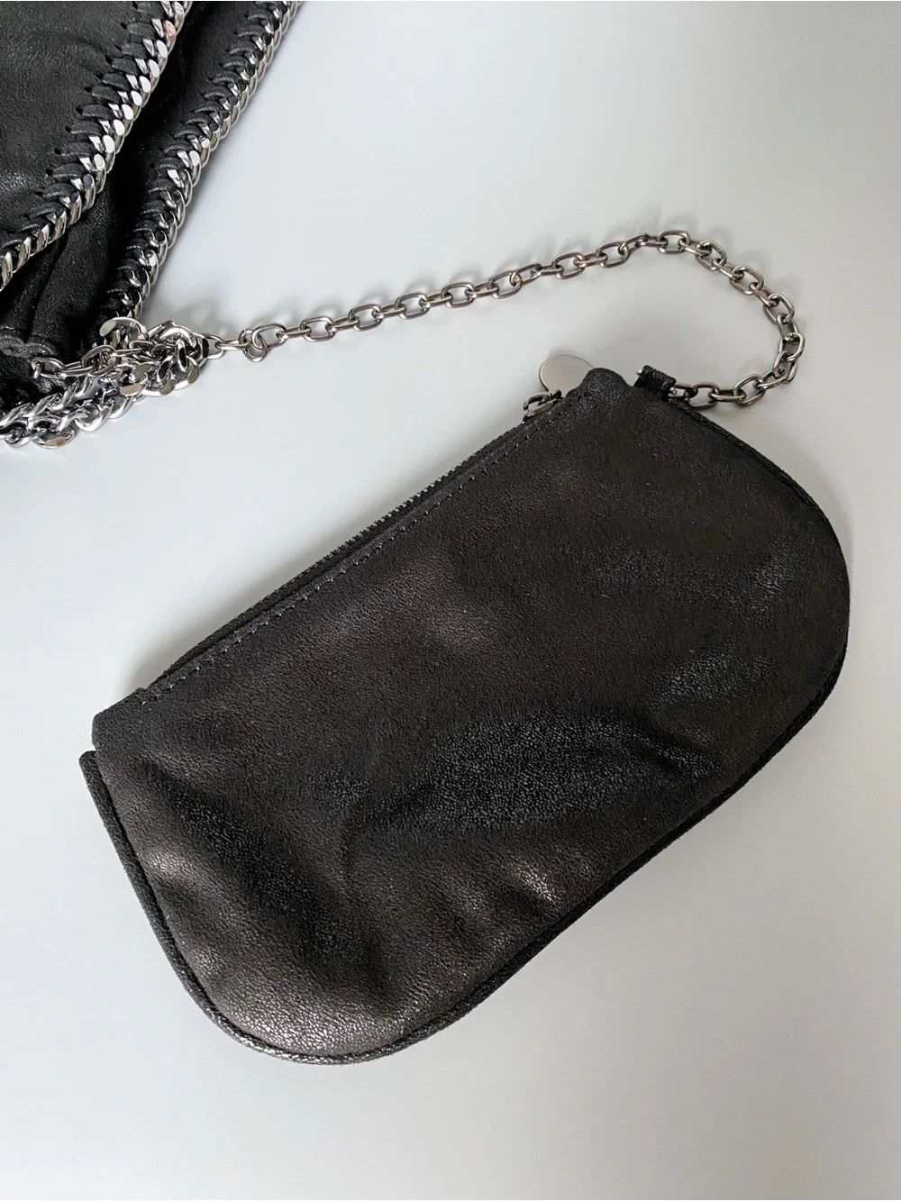 Black Chain Tote Bag - Goth Purse - Chain Shoulder Bag